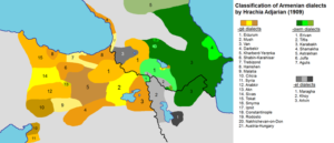 Armenian dialects Adjarian 1909